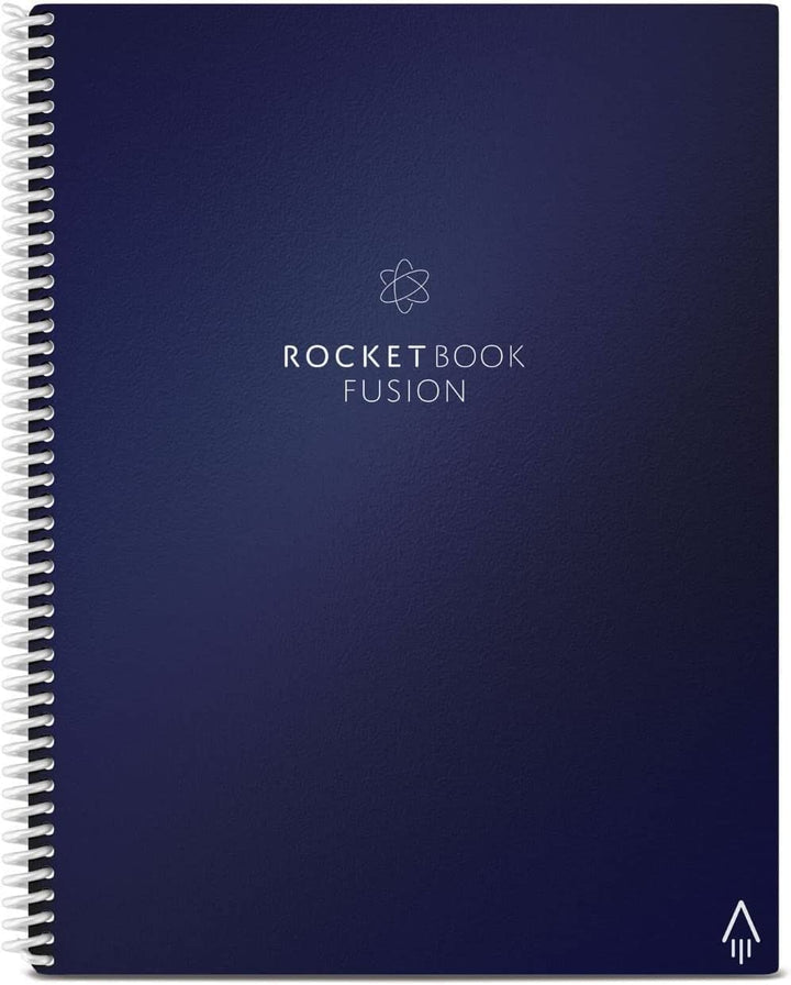 Rocketbook Fusion Reusable Digital Notebook - Smart Notepad A4 Blue, 7 Styles, To Do List, Daily Bul