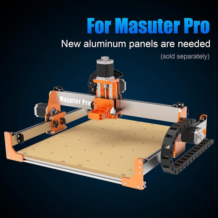 FoxAlien Upgarde Aluminium Platte Kit für Masuter Pro CNC Router NEMA 23 Schrittmotoren