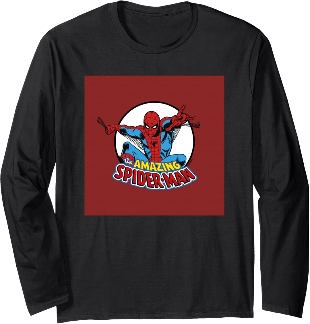 Marvel Amazing Spider-Man Retro Vintage Langarmshirt