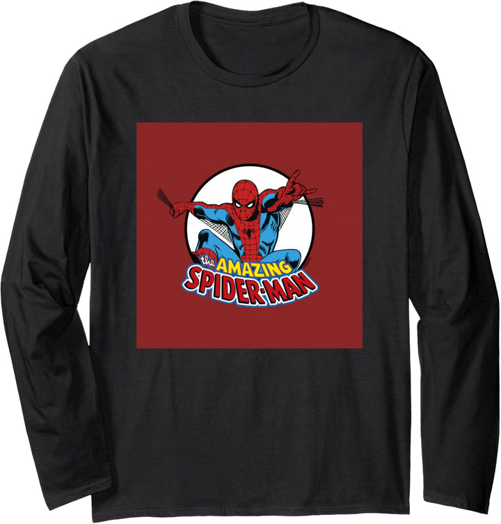 Marvel Amazing Spider-Man Retro Vintage Langarmshirt