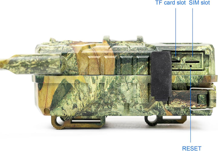 PNI Jagd 250C 4G LTE Trail Kamera mit Cloud-Speicher, 20MP Foto und 1080P Video, Nachtsicht und Bewe