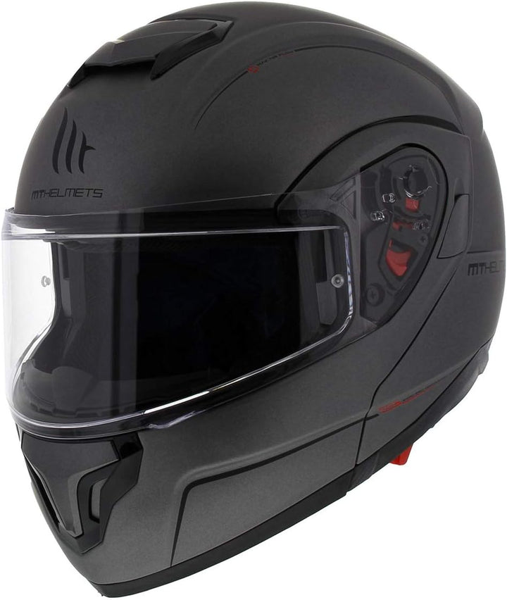 MT HELMETS Atom Sv Solid Matt Titanium S S MATT TITANIUM, S MATT TITANIUM