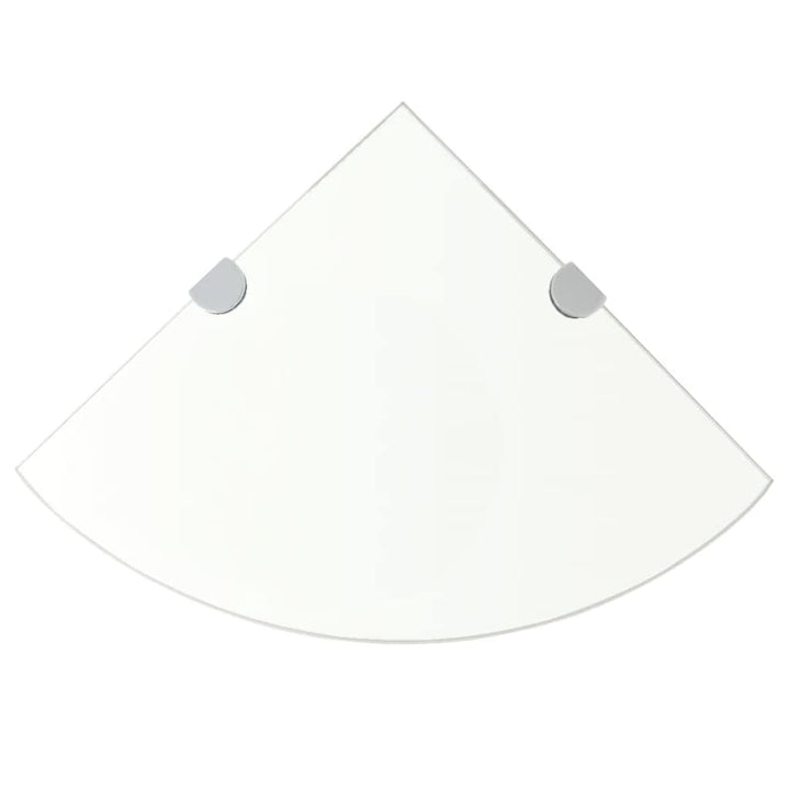 FIRBNUS 35x35x0,8 cm Eckregal Wall Shelf 2 STK. Regalboden Glas Glasregalboden Bad Regal Glas Schweb