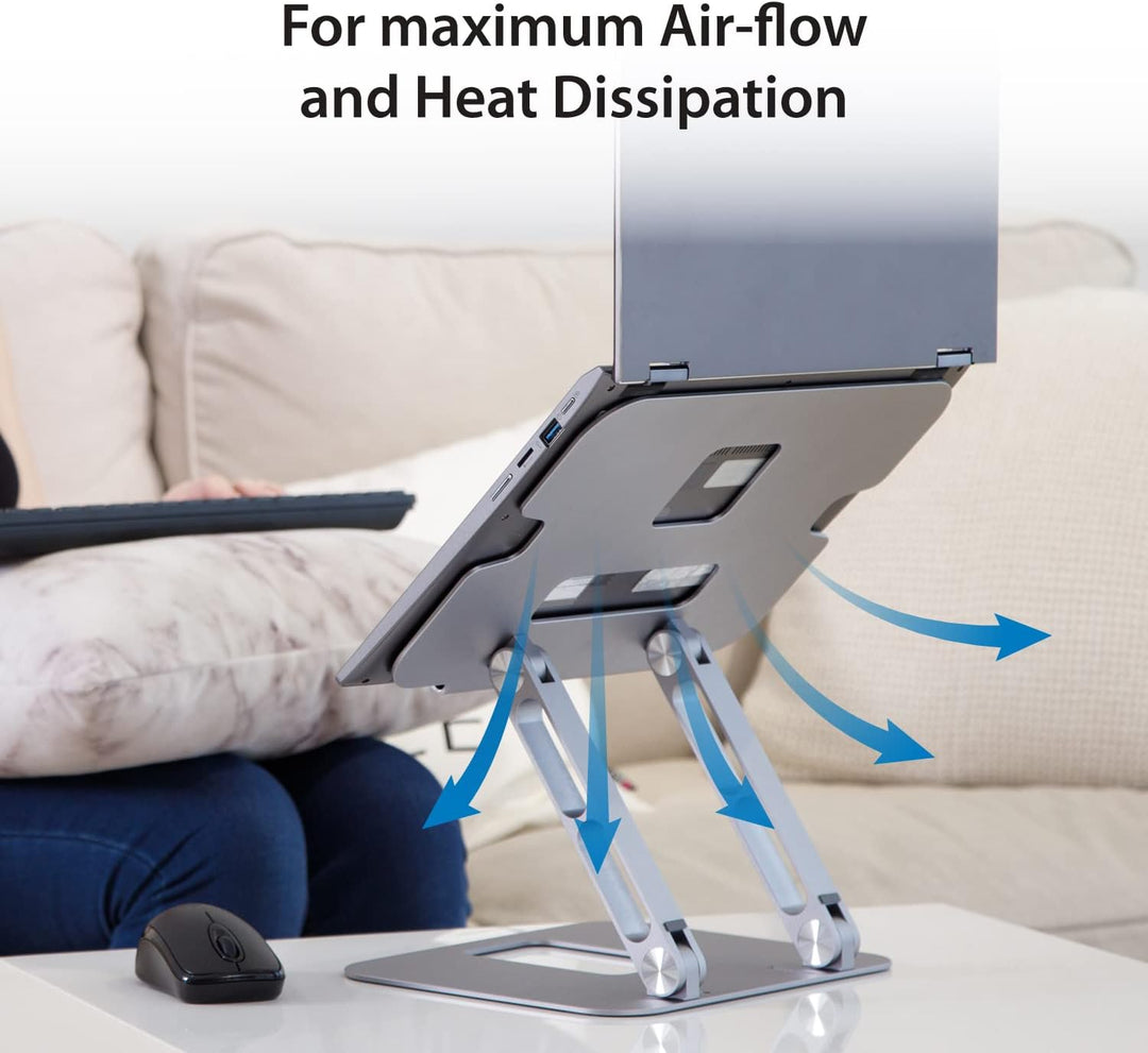 j5create Multi-Angle Aluminium Laptop Stand, Ergonomischer Notebook Ständer, Geeignet für MacBook, D