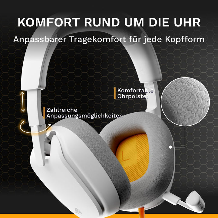 GLORIOUS GHS Eternal – Stereo-Gaming-Headset für PC, PS5, PS4, Xbox, Switch – speziell abgestimmten