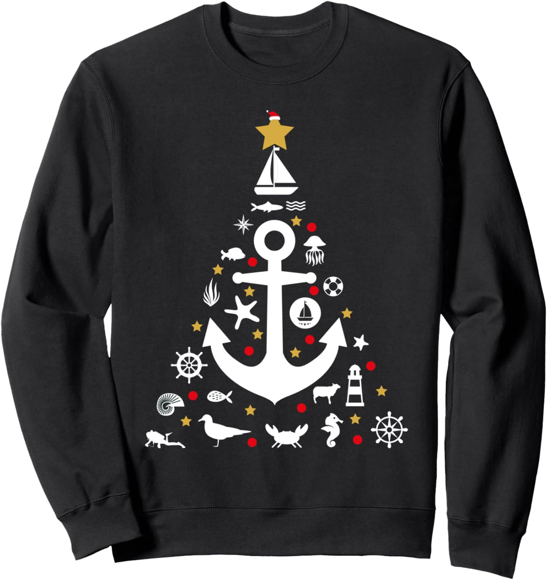 Norddeutsche Weihnachten Tannenbaum Christbaum Geschenk Sweatshirt