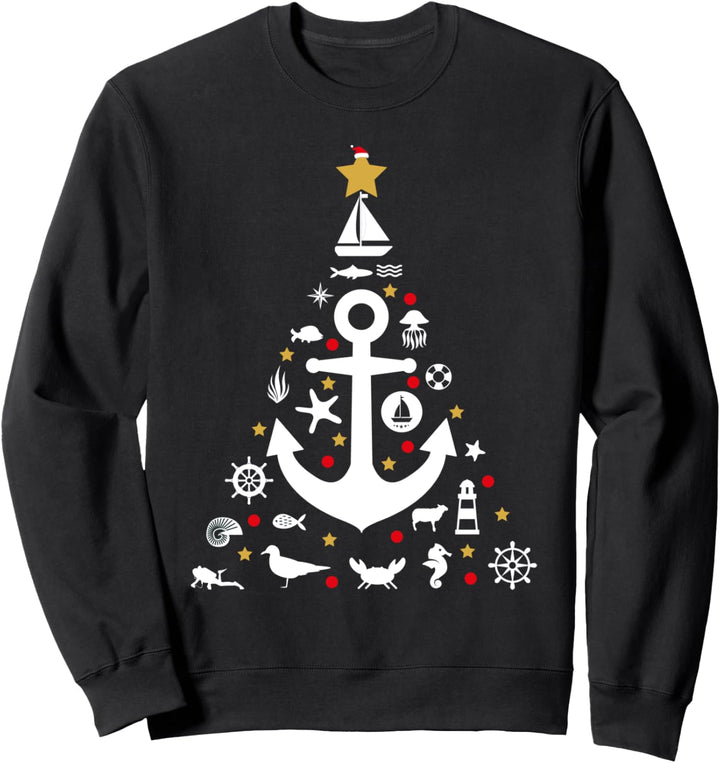 Norddeutsche Weihnachten Tannenbaum Christbaum Geschenk Sweatshirt