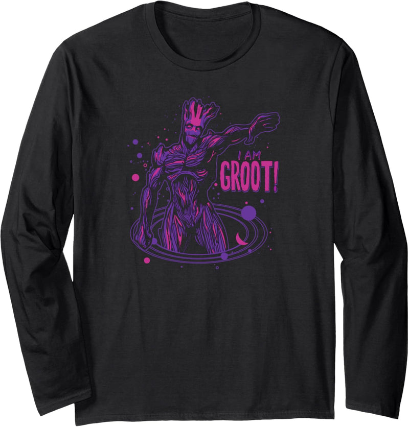Marvel Guardians Of The Galaxy I Am Groot Neon Dots Langarmshirt