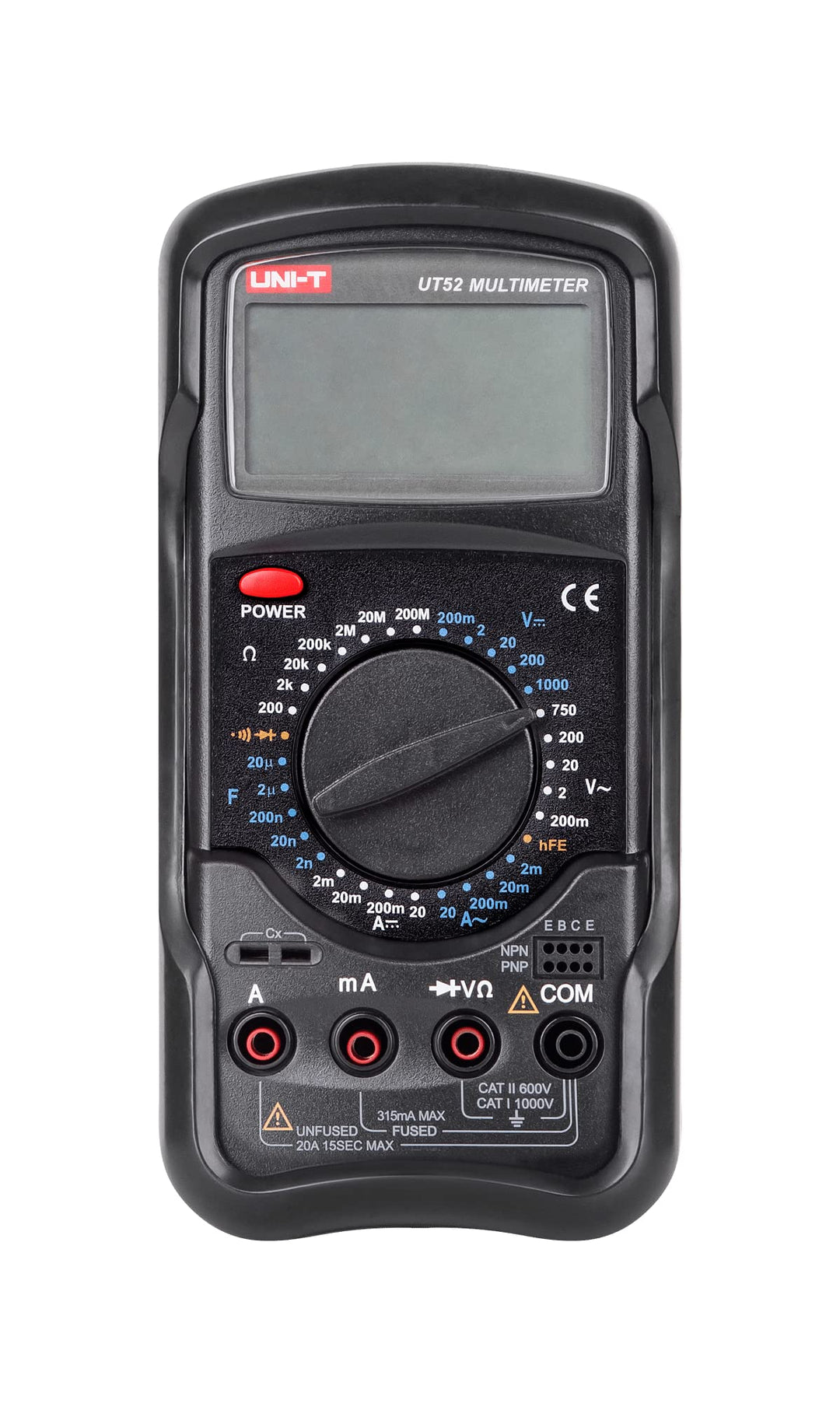 UNI-T UT52 Digital-Multimeter Widerstand Messung schwarz