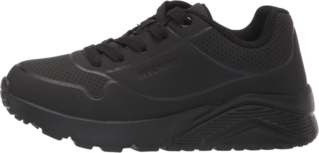 Skechers Jungen Uno Lite-delodox Sneaker, Black Synthetic Trim L