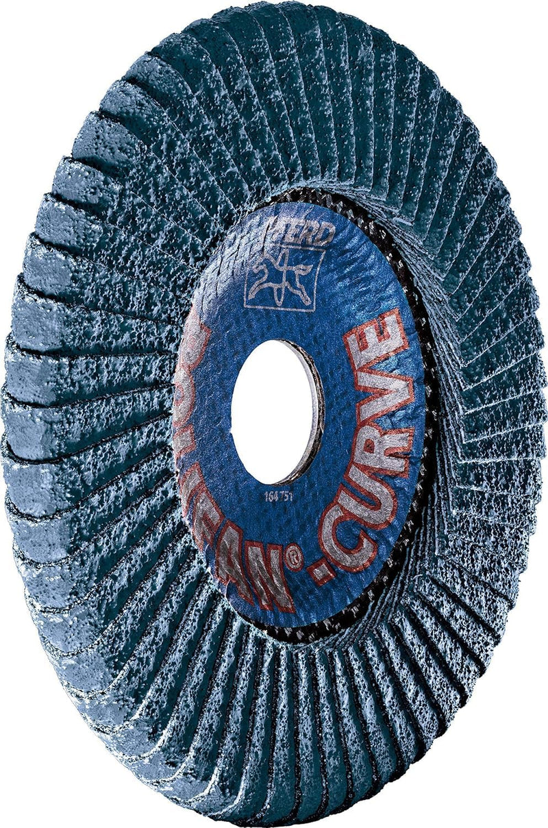 PFERD Fächerscheibe POLIFAN CURVE 2 Stück | Ø 125 mm, Breite L (14 mm), Z40, SGP STEELOX | 69398196