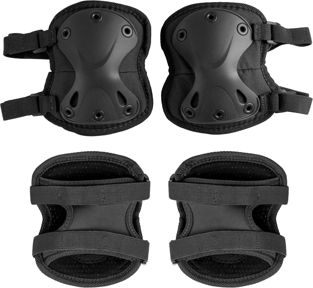 Mil-Tec Ellenbogenschützer Protect Schwarz, Schwarz