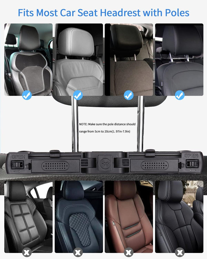 JOFLVA Kopfstütze Auto Kinder, Auto Kopfstütze Nackenstütze Kinder, Nackenkissen Autokissen Aus Lede