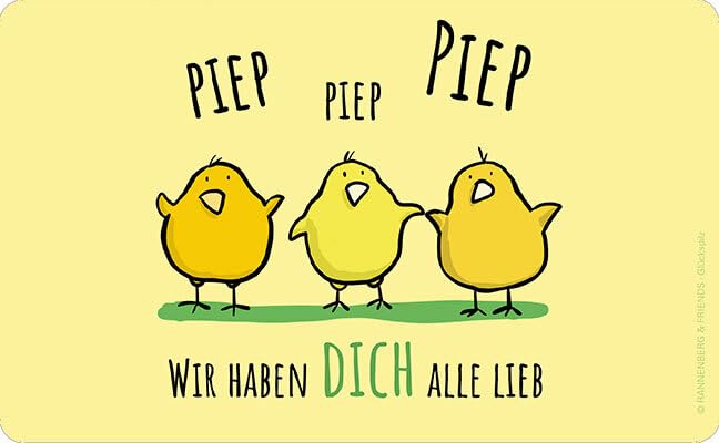 Schneidebrettchen/Frühstücksbrettchen von Rannenberg & Friends "Piep, Piep, Piep"