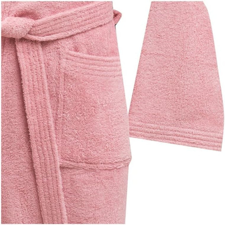 Bassetti Bademantel für Damen und Herren, mit Kapuze, Grösse L, Frottee aus reiner Baumwolle, 370 g/