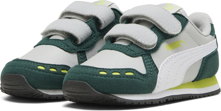PUMA Unisex Baby Cabana Racer Sl 20 V Inf Sneaker 19 EU Cool Light Gray Puma White Dark Myrtle Lime