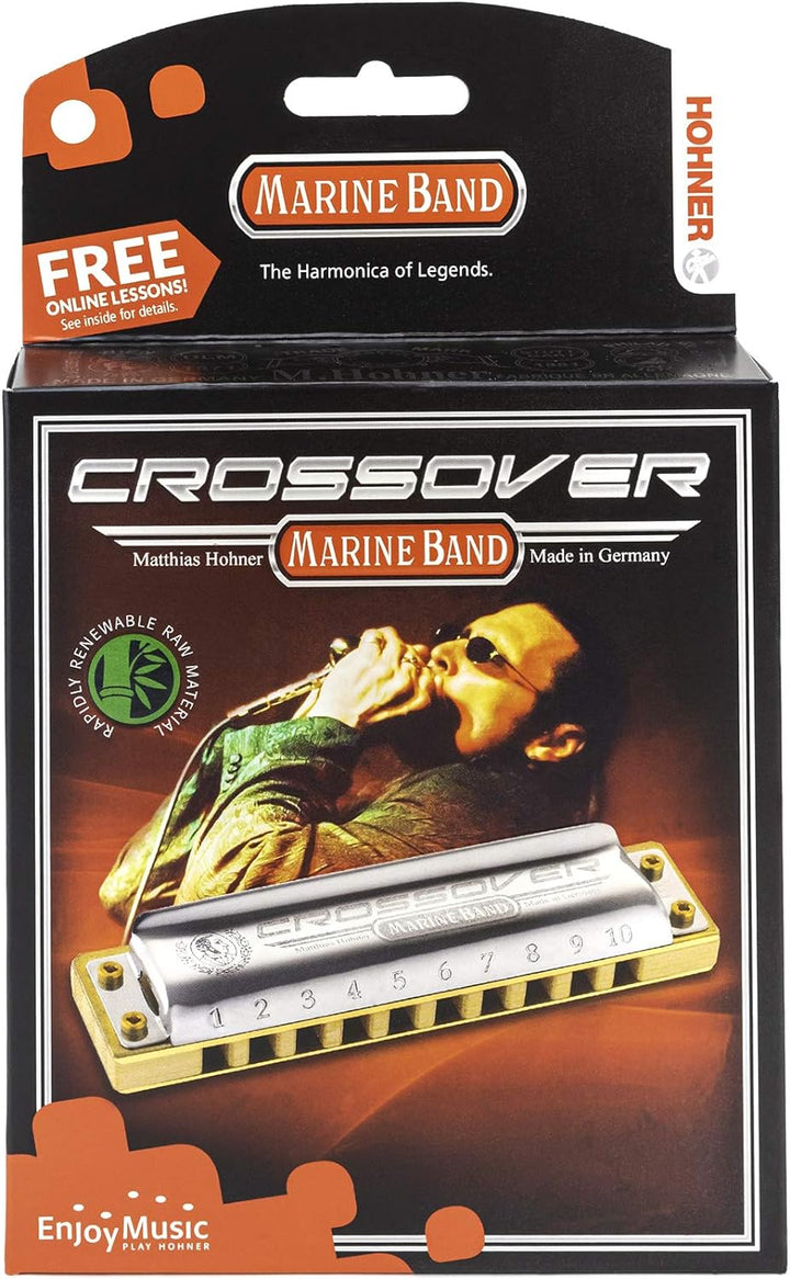 HOHNER Mundharmonika, Marine Band - Crossover, D Einzelbett, Einzelbett