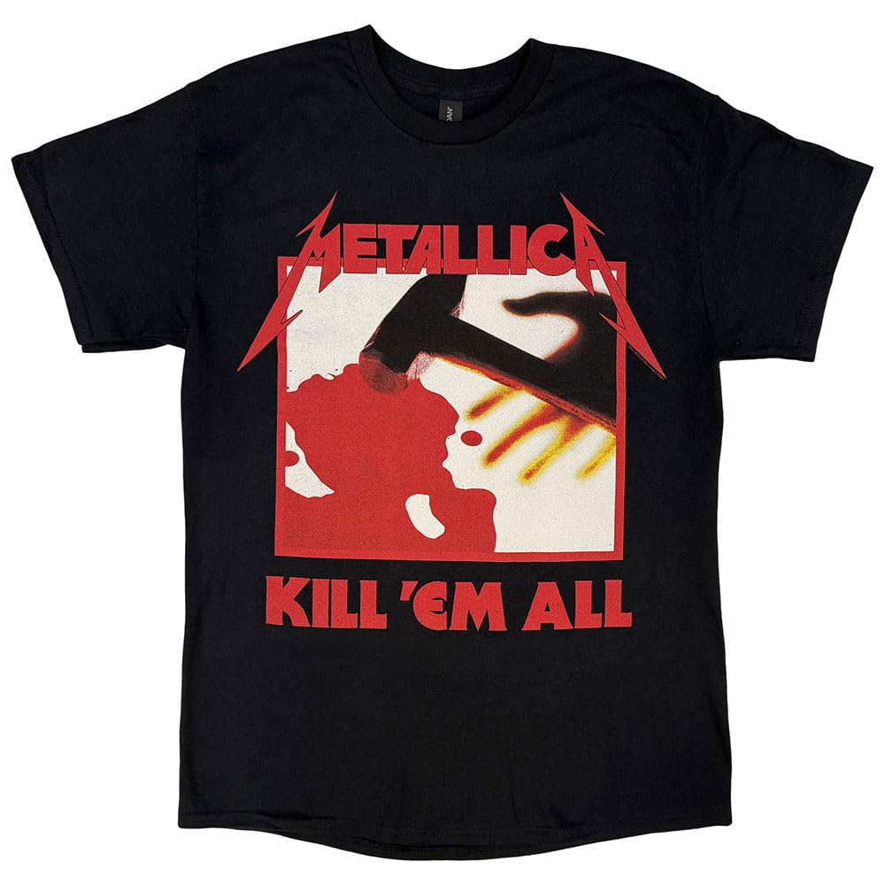 Metallica T Shirt Kill Em All Tracks Band Logo Nue offiziell Herren