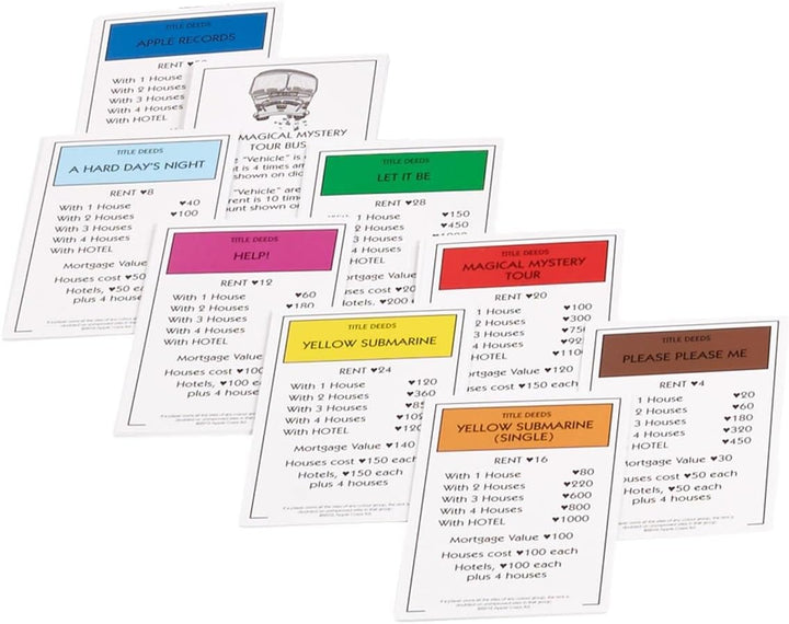 The Beatle Monopoly, Jeu de société, Edition Collector Mehrfarbig, Mehrfarbig