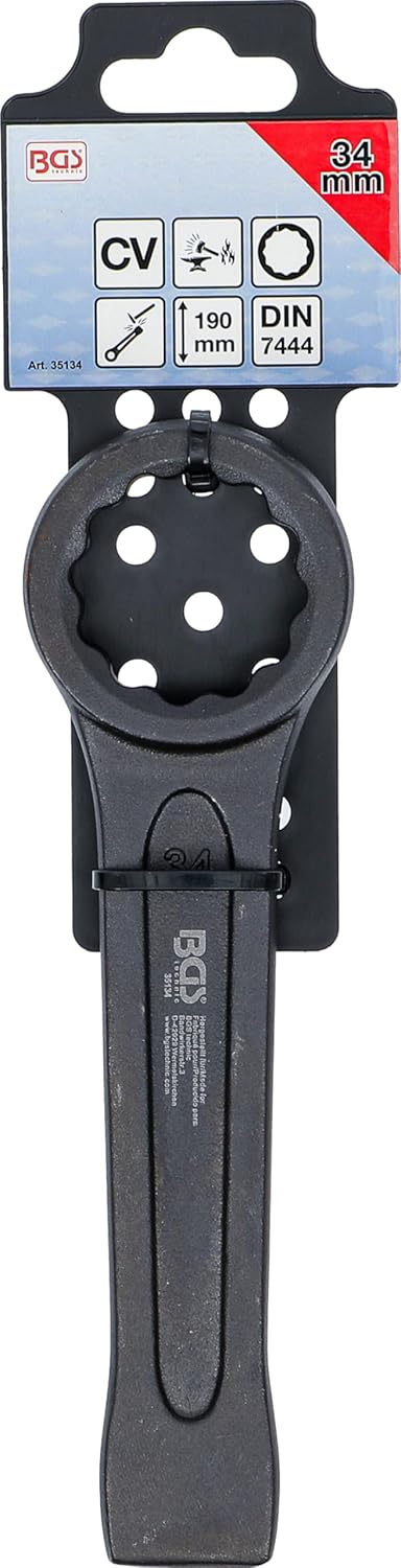 BGS 35134 | Schlag-Ringschlüssel | SW 34 mm Schlüsselweite: 34 mm, Schlüsselweite: 34 mm