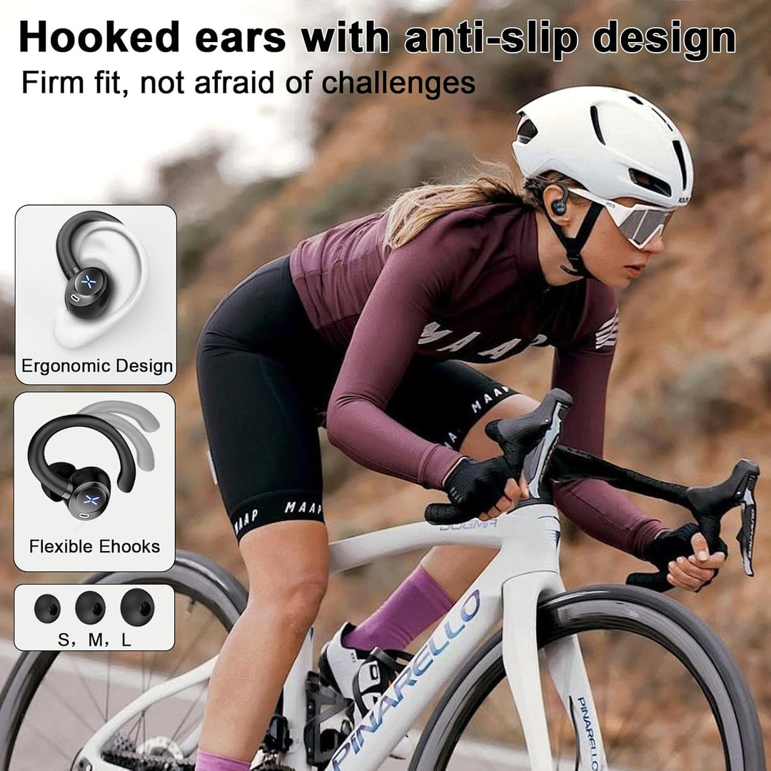 Bluetooth Kopfhörer Sport, 2026 In Ear Kopfhörer Bluetooth 5.4 mit 60h Spielzeit, IPX7 Wasserdichte