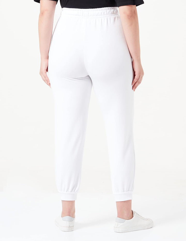 HUGO Damen Smooth_Pants Freizeithose XL White100, XL White100