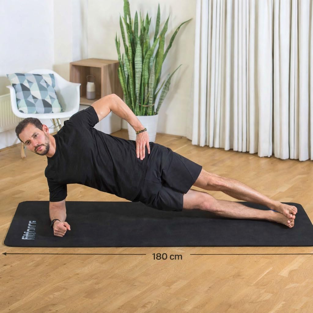 Fitforce Yogamatte Fitnessmatte Gymnastikmatte 180x61x1,0cm Bodenmatte Pilates Super weich und robus