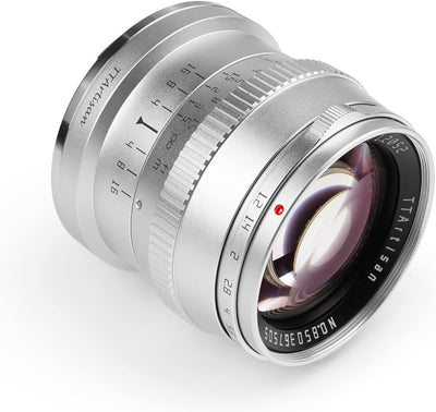 TTARTISAN 50mm F1.2 Objektiv APS-C MF für Fuji X Mount Kameras X-A1 X-A10 X-M1 X-M2 X-H1 X-T1 X-T10