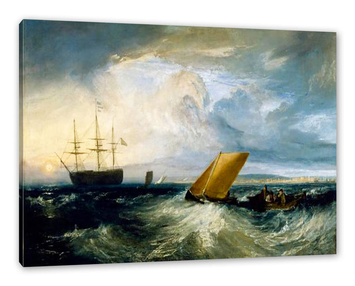 William Turner - Sheerness as seen from the Nore als Leinwandbild / Grösse: 120x80 cm / Wandbild / K
