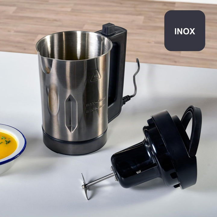 BLACK+DECKER BXSM1000E - Suppenzubereiter 1040W | Edelstahlkaraffe 1,6L | 7 Programme | Smoothies, K