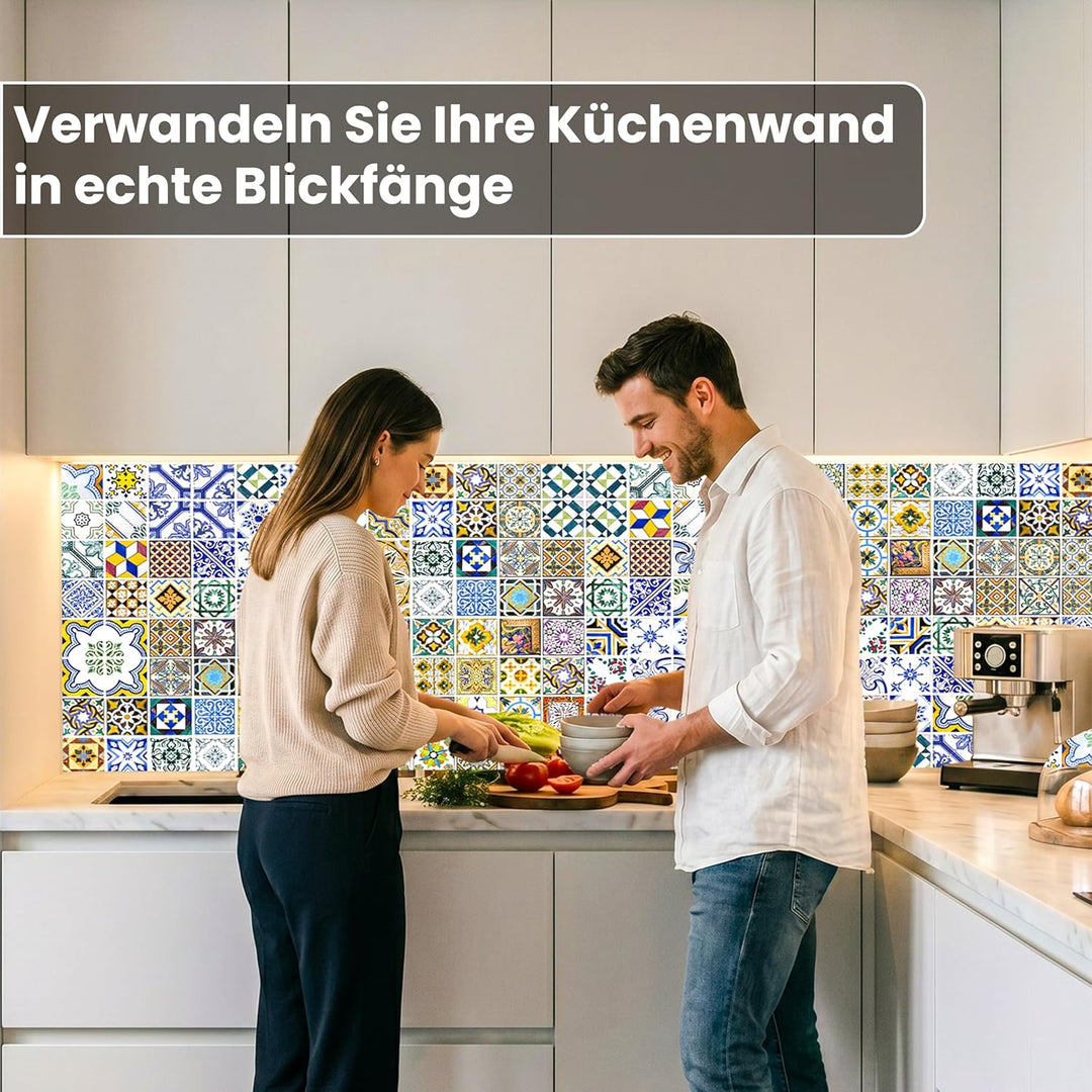 Dimex Küchenrückwand Folie selbstklebend PORTUGIESISCHE Fliesen | Klebefolie - Dekofolie - Spritzsch