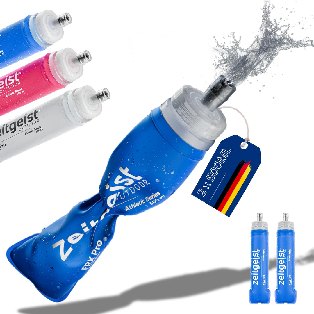 Soft Flask 500 ml FRX Pro (2er Set) Laufflasche TPU, BPA-frei, Faltflasche, faltbare Trinkflasche fü