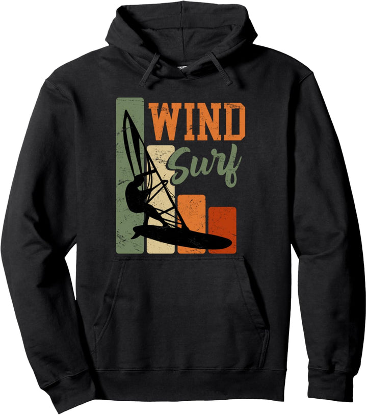 Windsurfing Vintage Retro Windsurfer Geschenk Surfer Pullover Hoodie