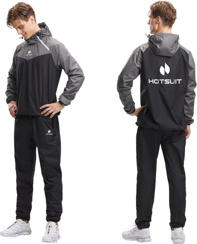 HOTSUIT Schwitzanzug für Herren, Sweatshirt, Hose und Jacke, Gewichtsverlust, Sport, Sweatshirt, Sau