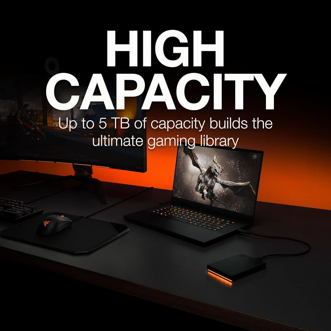 Seagate FireCuda Gaming HDD 1TB, tragbare externe Festplatte, PC Gaming, USB 3/2, inkl. 3 Jahre Resc