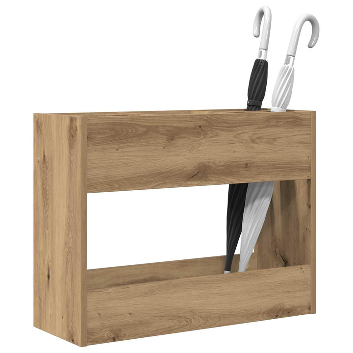 vidaXL Sonnenschirmhalter Artisan-Eiche 65 x 24 x 50 cm Holzwerkstoff, Stylischer Halter, moderner R