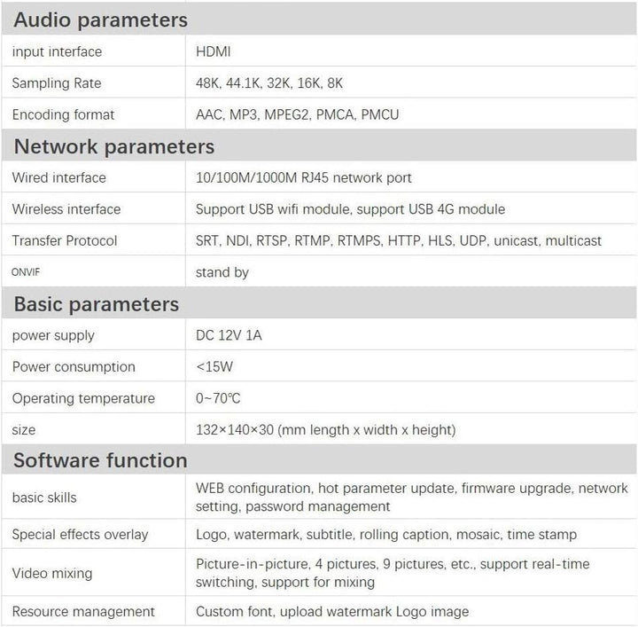 LinkPi ENC2 Hisilicon HI3531DV100 2-Kanal 4K 3531D Encoder Portable HEVC H265 Livestream Box, LinkPi