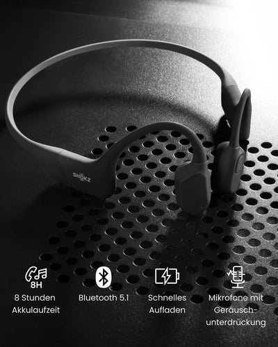 SHOKZ OpenRun SE Knochenschall Kopfhörer, Bone Conduction Bluetooth Kabellos Sport Kopfhörer, Open-E