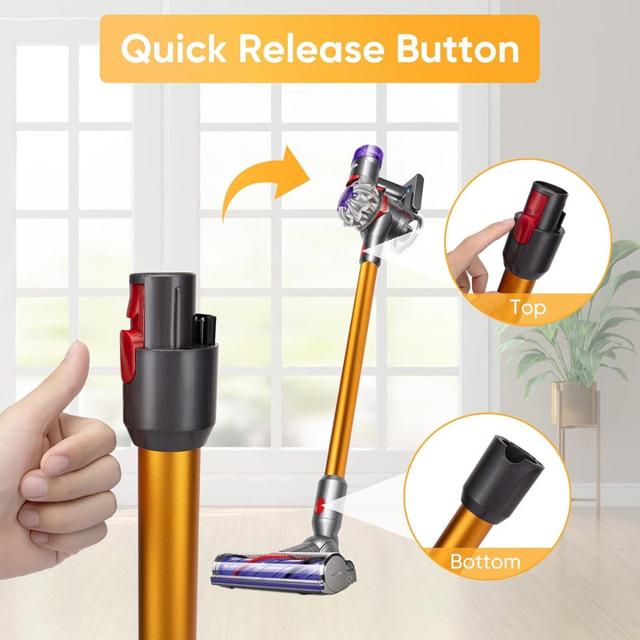 Schnellspanner Verlängerungsrohr kompatibel mit Dyson V7 V8 V10 V11 V15 – 72cm Ersatz Teleskoprohr A