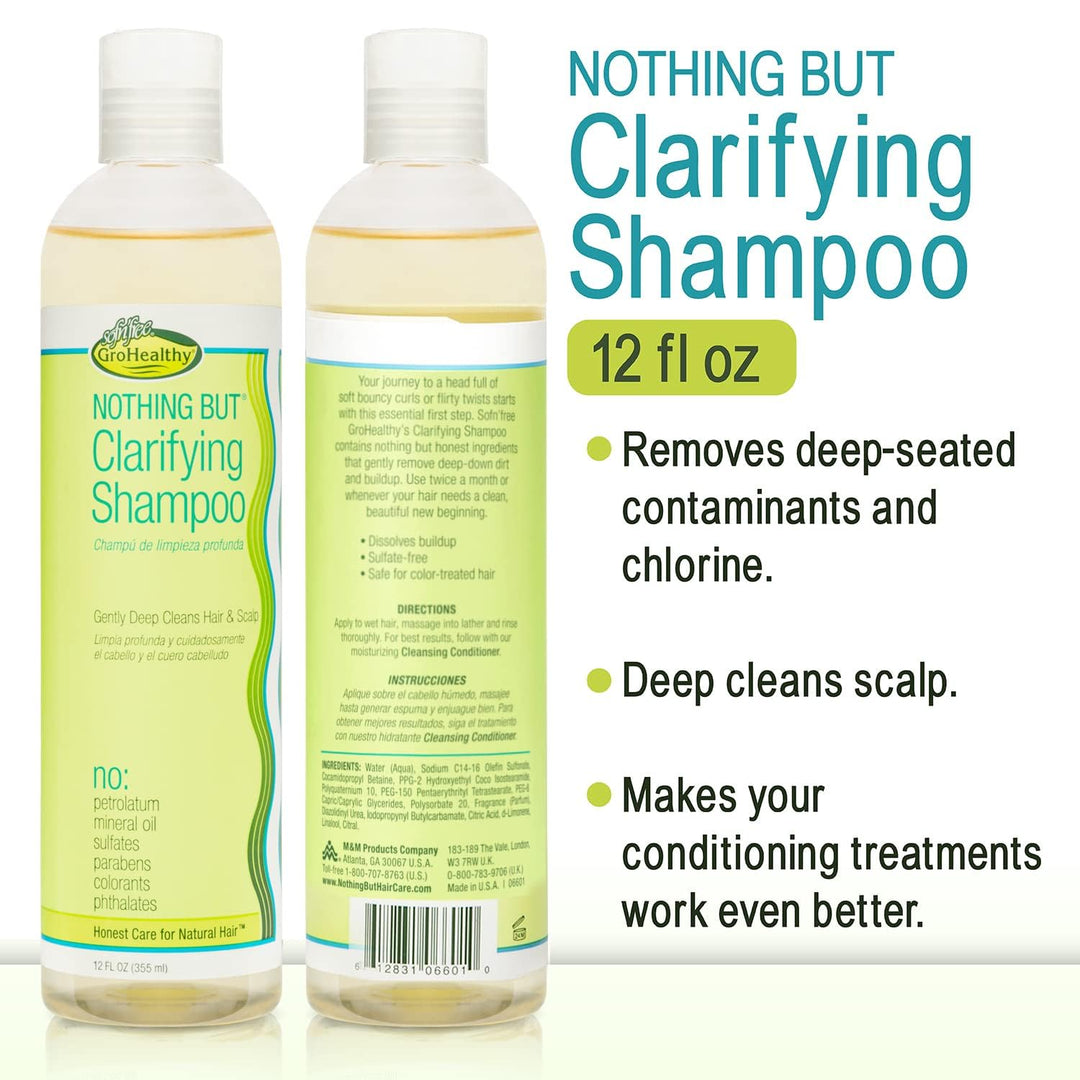 Soap Feste Shampoo, Grohealty Clarifying Shampoo, Afro Hair Care Sulphate Free
