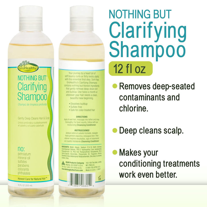 Soap Feste Shampoo, Grohealty Clarifying Shampoo, Afro Hair Care Sulphate Free