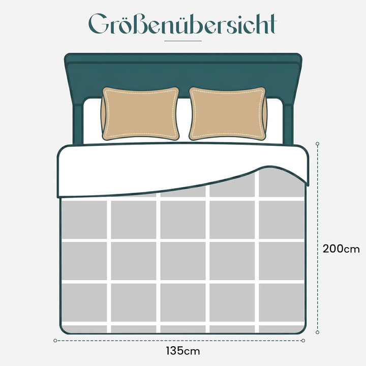 Utopia Bedding Bettdecke Ohne Bezug 135x200 cm, Flauschige Decke, Hellgrau Hellgrau Warme Bettdecke