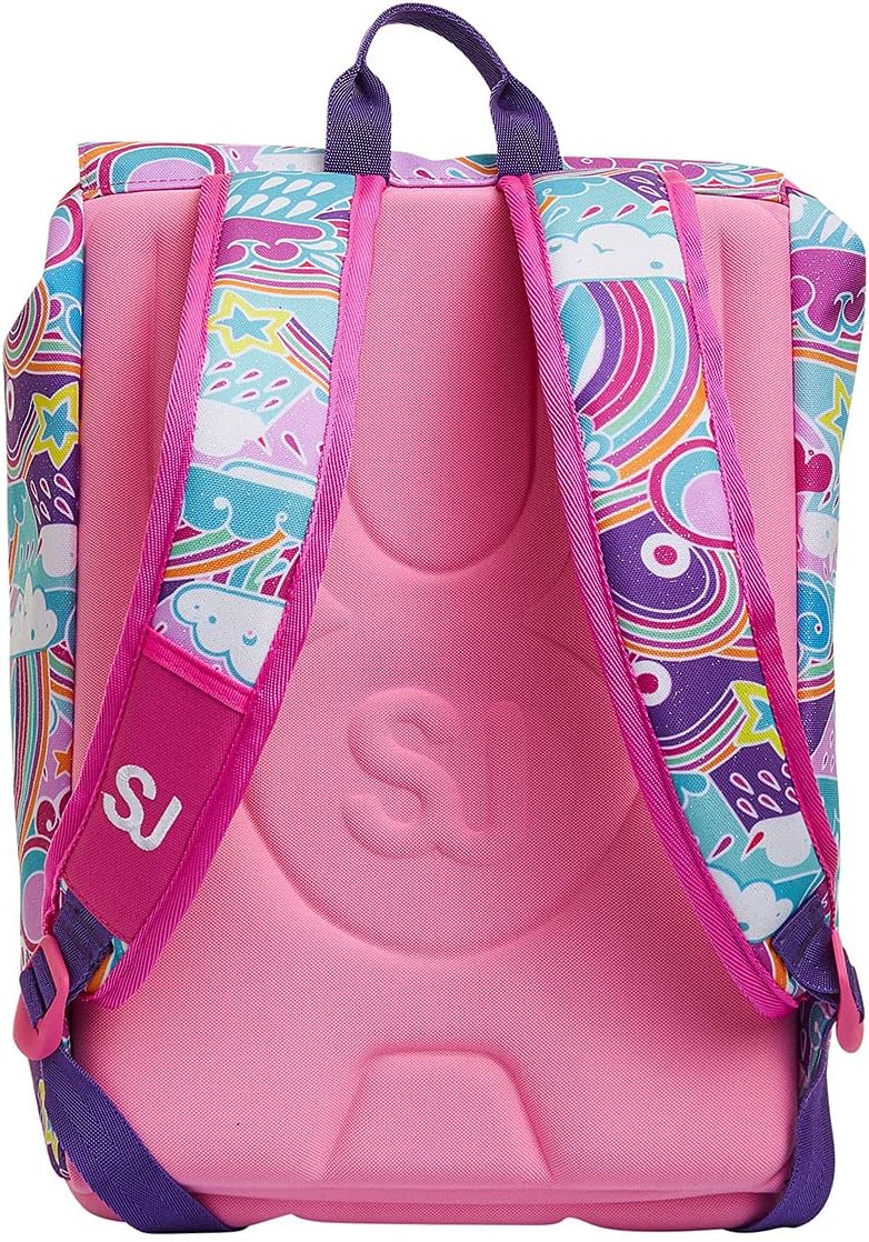 Sj Gang Ausziehbarer Rucksack Puppies Di, Rosa, Grund- und Mittelschule