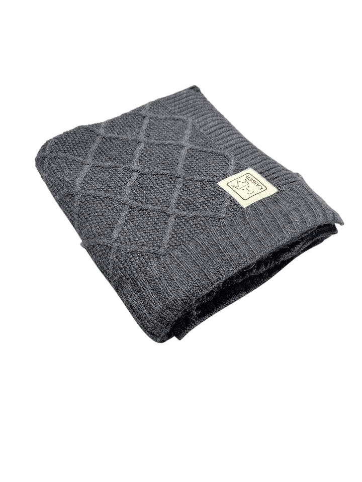 Kaiser 6521724 Wool - Babydecke Strick 100% Merino Wolle, atmungsaktive Babydecke, Neugeborene für d