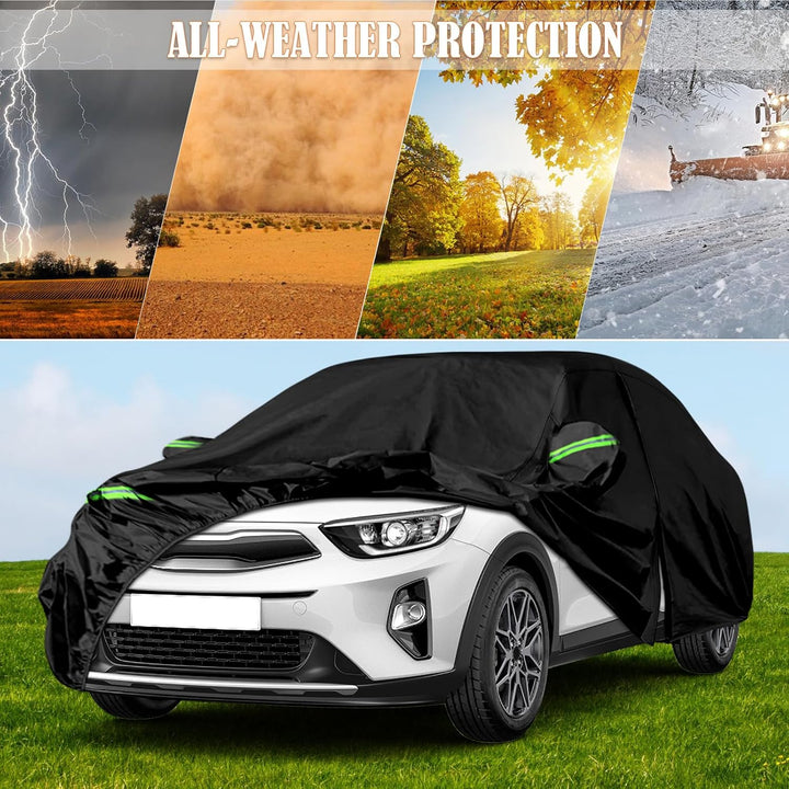 Auto Abdeckung für Kia Stonic 2017-2024 Oxford Baumwolle Wasserdicht für Regen Sonne Staub Schutz Au