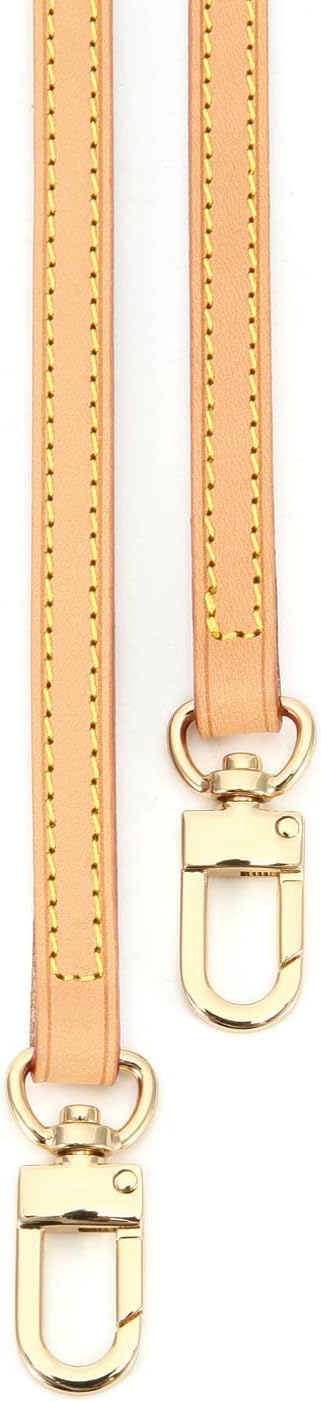 Senral Langer Vachetta Leder Gurt 100/110/120/130/140 cm Schmaler Umhängegurt für Favorite MM Pochet