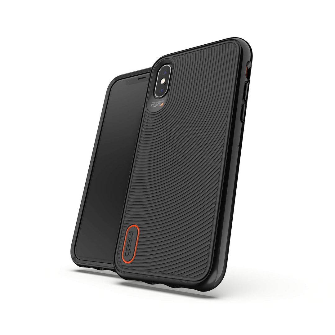 ZAGG Battersea D30 Protective Case for Apple iPhone X/XS, Hard, Slim, Shockproof, Wireless Charging