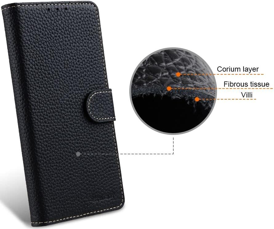 STILGUT Talis kompatibel mit Samsung Galaxy A53 5G Hülle mit Kartenfach aus Leder, Wallet Case, Lede