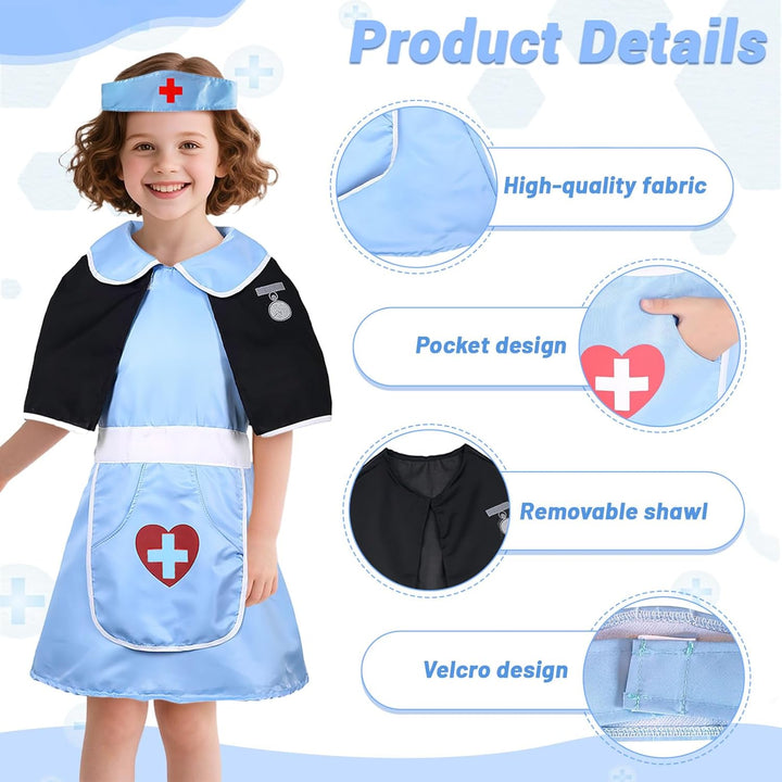 Halloween Nurse, Krankenschwester-Set, Nurse Costume, Ordensschwester Kostüm, Krankenschwester Hallo