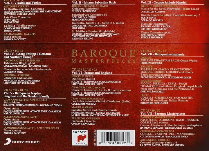 Baroque Masterpieces, Audio-CD